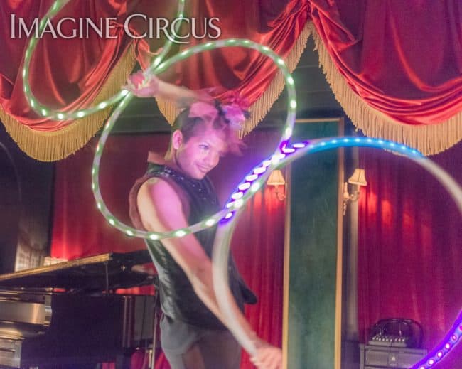 Ben, Male Hooper, Hoop Dancer, C Grace, Imagine Circus, Photo by Slater Mapp