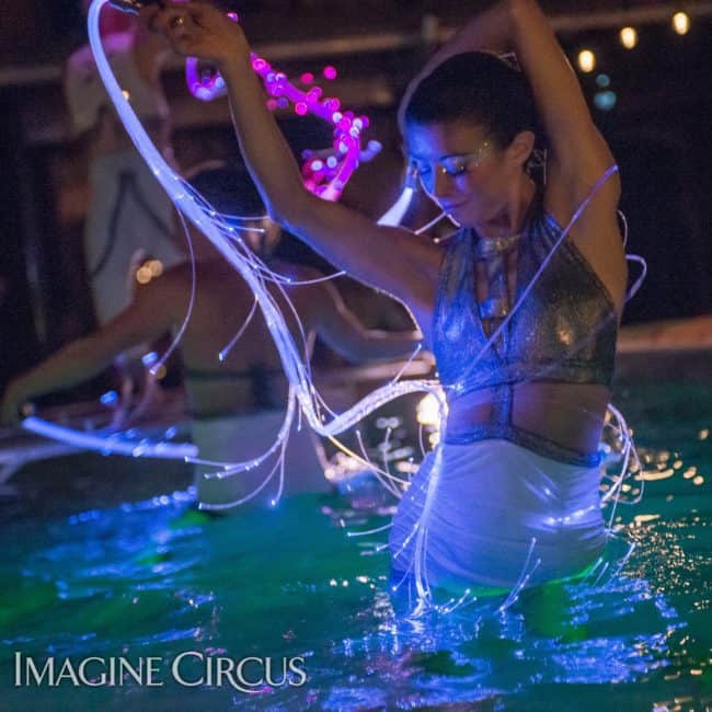 Kaci, LED Fiber Flies, Imagine Circus, Mulino, Photo by Slater Mapp