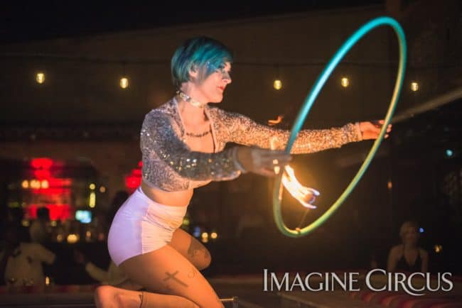 Kaylan, Fire Hoop, Imagine Circus, Mulino, Photo by Slater Mapp