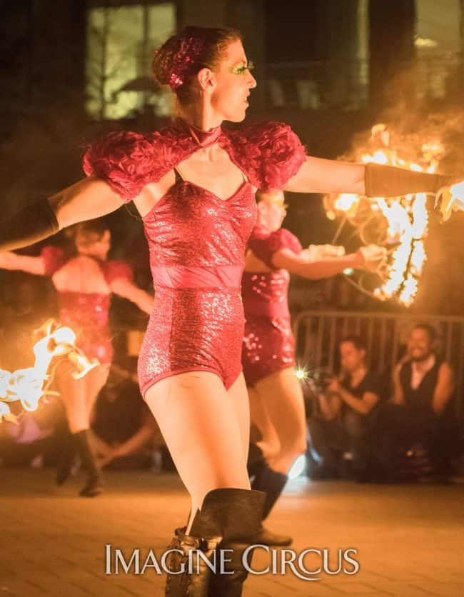 Liz, Group Fire Fans, SPARKcon, Imagine Circus, Photo by Slater Mapp