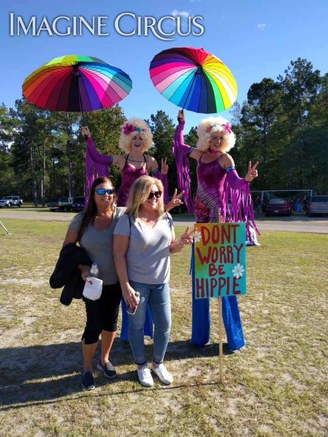 Stilt Walking, Performers, Katie, Azul, Imagine Circus, Hippie Fest, Myrtle Beach, South Carolina