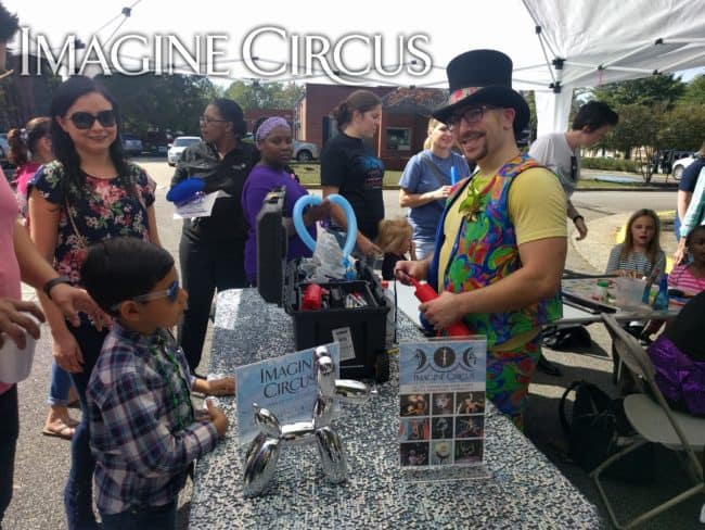 Balloon Twister, Mardi Gras Performer, Jeff, Imagine Circus