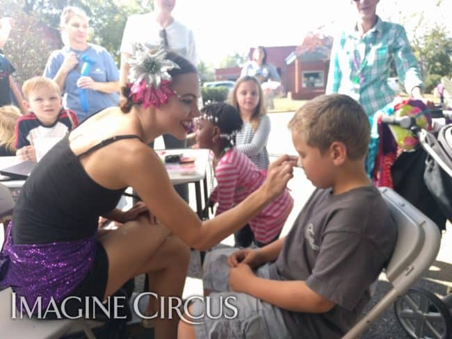 Face Painter, Mardi Gras Performer, Brittney, Imagine Circus