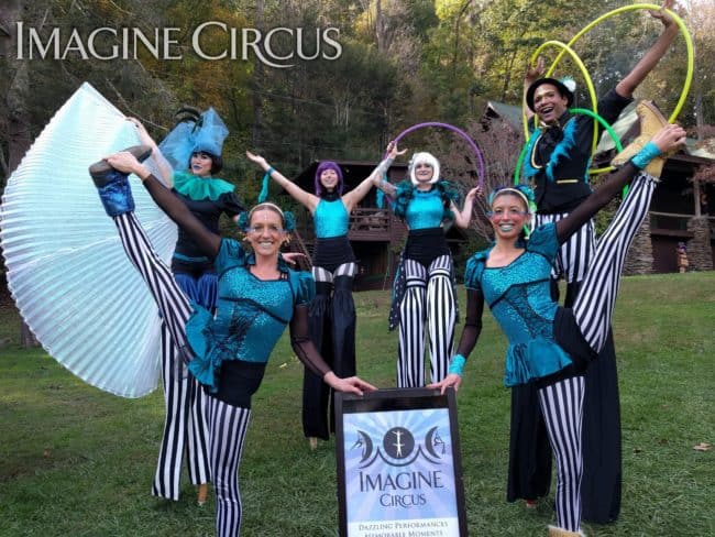 Parade Performers, Festival Performers, Mindy, Katie, Steph, Kaylan, Kaci, Ben, LEAF, Imagine Circus, Black Mountain, NC