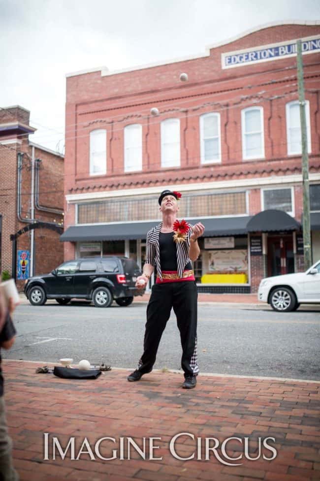 Juggler, Grand Opening Entertainment, Performer, Adam, Imagine Circus