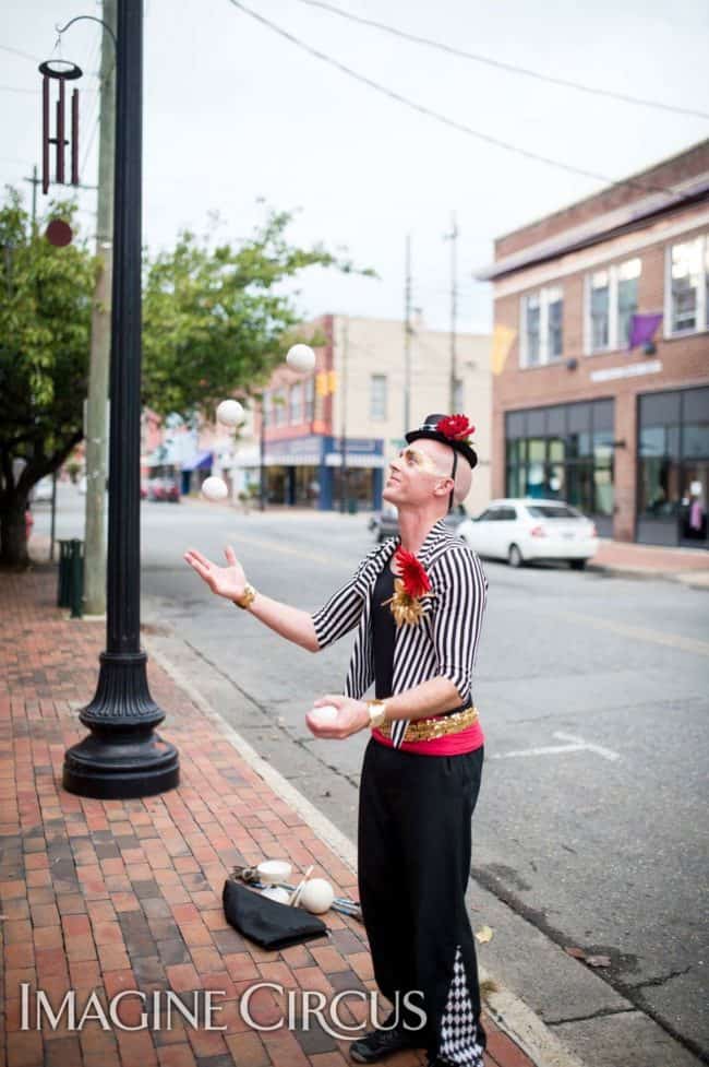 Juggler, Grand Opening Entertainment, Performer, Adam, Imagine Circus