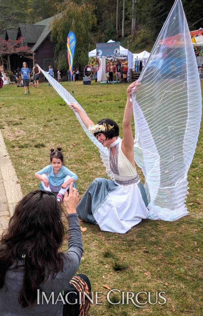 Winged Fairy, Dancer, Spinning Skirt, Performer, Mindy, Imagine Circus, LEAF Festival, Black Mountain, NC