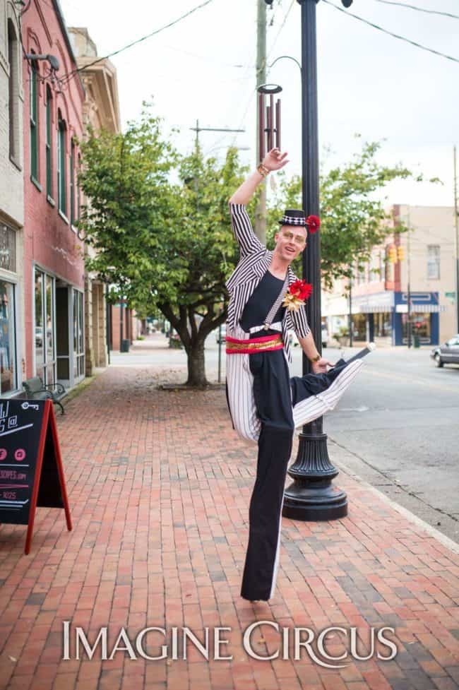 Stilt Walker, Grand Opening Entertainment, Performer, Adam, Imagine Circus