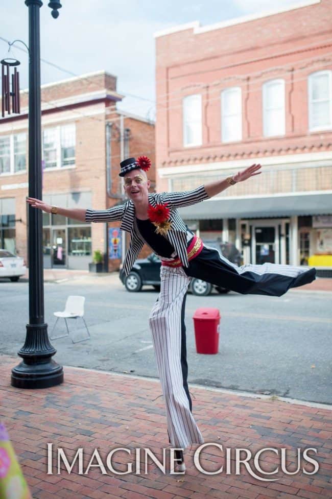 Stilt Walker, Grand Opening Entertainment, Performer, Adam, Imagine Circus