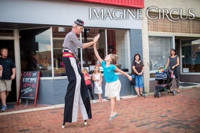 Stilt Walker, Grand Opening Entertainment, Performer, Adam, Imagine Circus