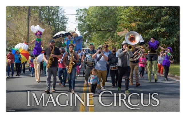 Stilt Walkers, Parade Performers, Mardi Gras, Adam, Jeff Brittney, Liz, Imagine Circus, Photo by Davide Majeau