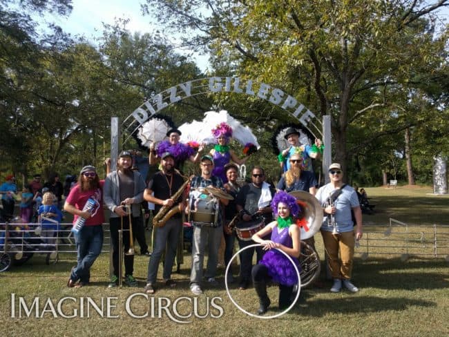 Stilt Walkers, Parade Performers, Mardi Gras, Adam, Jeff Brittney, Liz, Imagine Circus