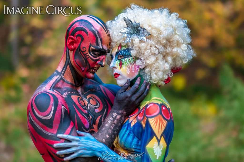 Live Body Painting, Body Paint Models, Living Statue, Corporate
