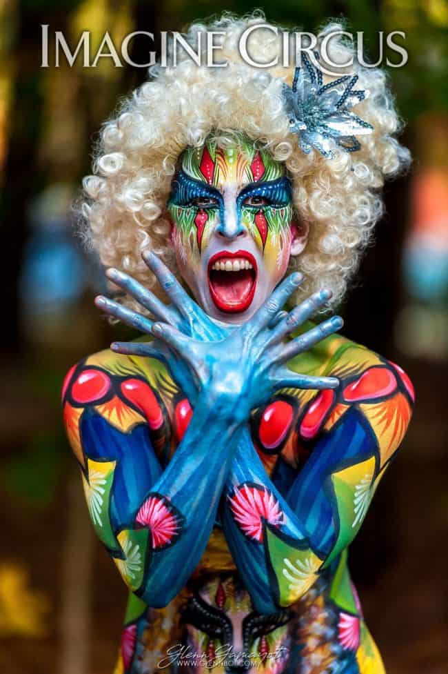 Body Paint Model, Performer, Liz, Imagine Circus, Glennboi Photography