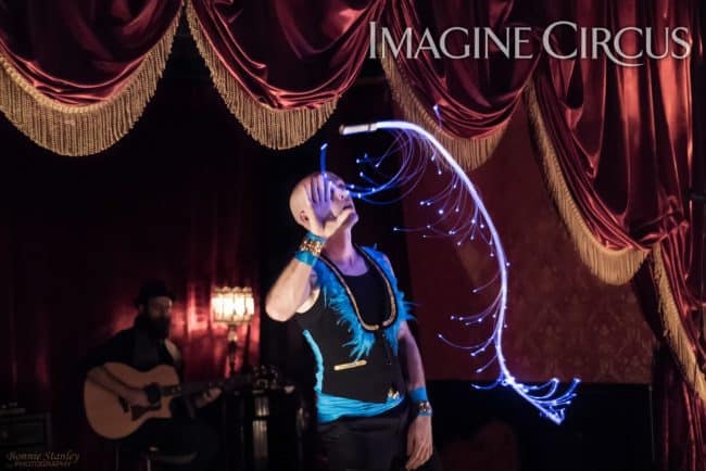 Adam, LED Fiber Flies, C Grace, Imagine Circus, Photo by Bonnie Stanley Photography