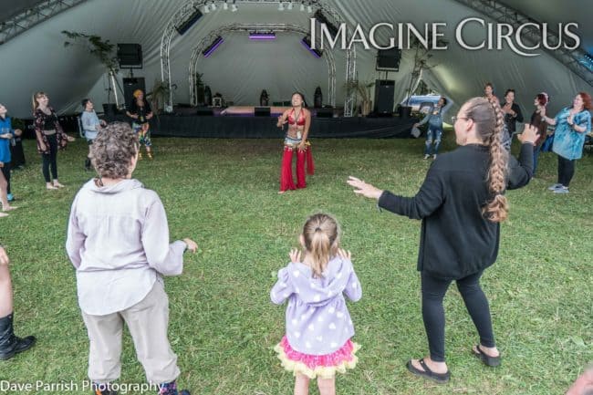 Asyia, Belly Dance Workshop, Floyd Fest, Imagine Circus, Photo by Dave Parrish