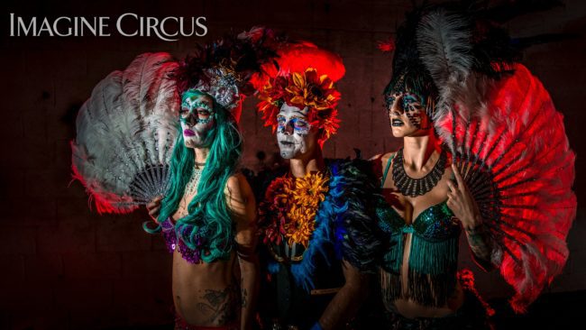 Imagine Circus | Sexy Day of the Dead | Lacy Blaze, Adam & Tik Tok | Photo by Finding Future