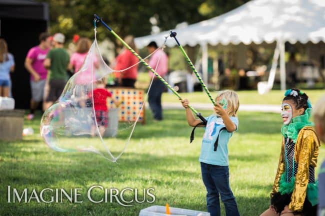 Bubble Artist, Giant Bubbles, Performer, Kaci, Imagine Circus, Photo by Becca's Pics