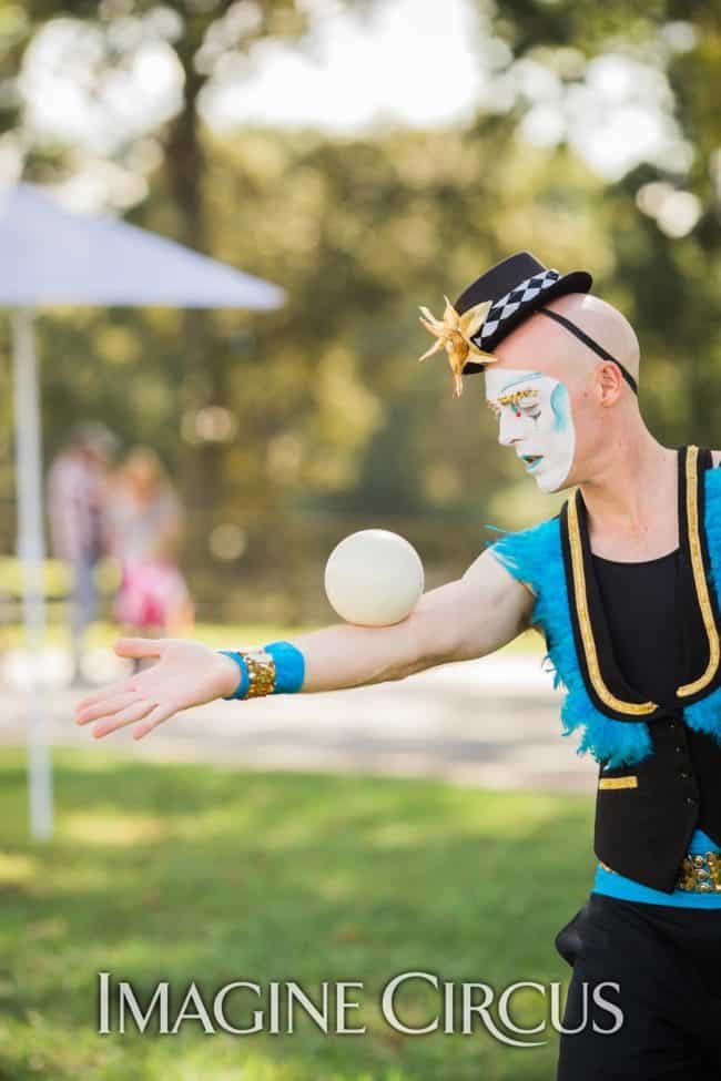 Juggler, Contact Juggling, Adam, Imagine Circus, Photo by Becca's Pics