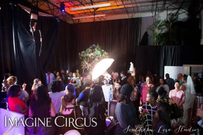 Aerial Dancer, Aerial Silks, Upscale Event, Performer, Kaci, Imagine Circus, Photo by Southern Love Studios