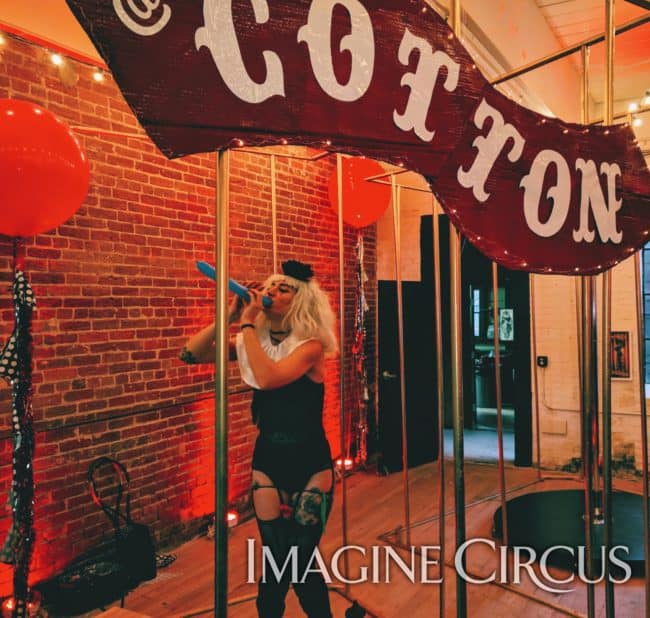 Sideshow Performer, Balloon Swallowing, Performers, Lacy Blaze, Imagine Circus, Asheville, NC