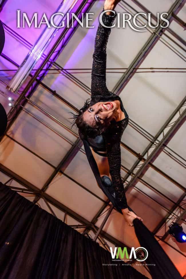 Aerial Dancer, Aerial Silks, Upscale Event, Performer, Liz, Imagine Circus, Photo by VMA Studios