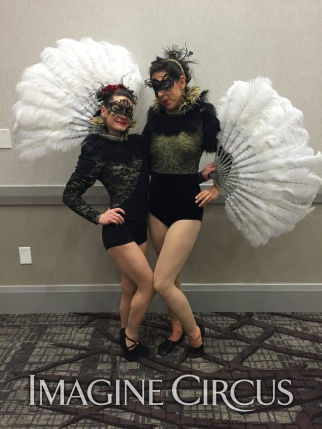 Masquerade, Feather Fan Dancer, Liz, Brittany, Imagine Circus