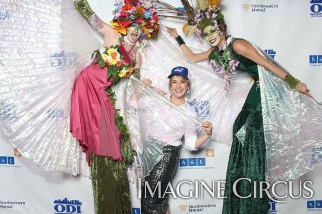 Secret Garden, Fairy Stilt Walkers, Enchanted Forest Party, Imagine Circus, Performers, Kaci, Azul, Moxbox Photos