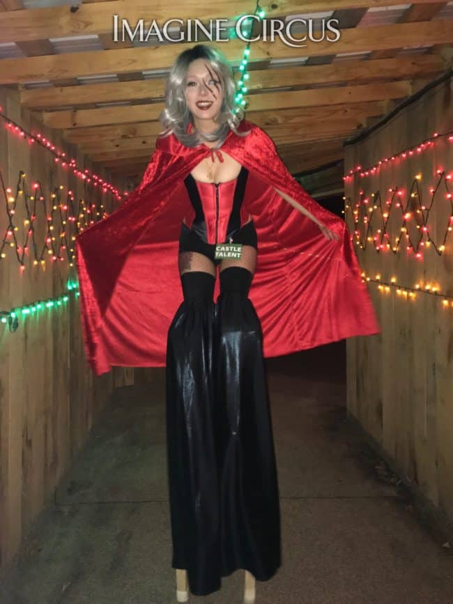 Stilt Walker, Halloween, Beer and Fear Bash, Castle McCulloch, Performer, Steph Imagine Circus