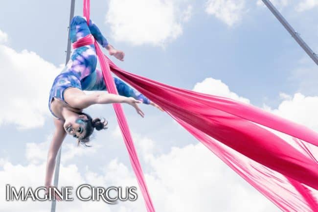 Aerial Performer, Aerial Dancer, Aerial Silks, Imagine Circus, Performer, Mar, Photo by Slater Mapp