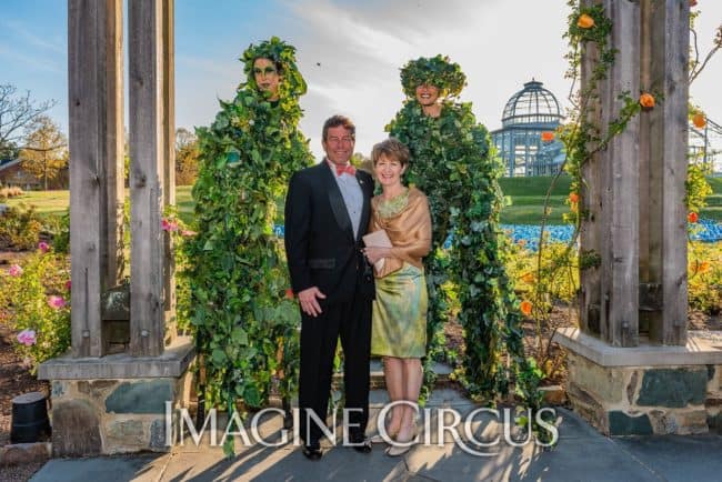 Quad Vine Stilt Walkers, Lewis Ginter Botanical Gardens, Richmond, VA, Imagine Circus, Performer, Liz, Katie, SJ Collins Photography