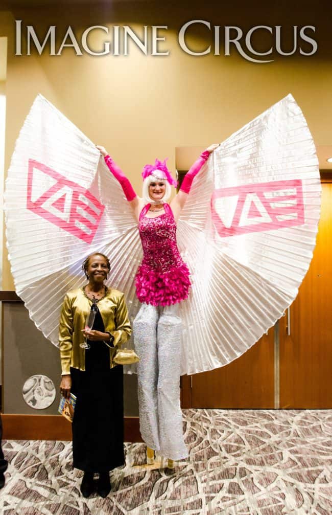 Stilt Walkers, Show Girls, Winged Dancers, VAE Gala, Imagine Circus, Performer, Azul, Rachel Berber Photography