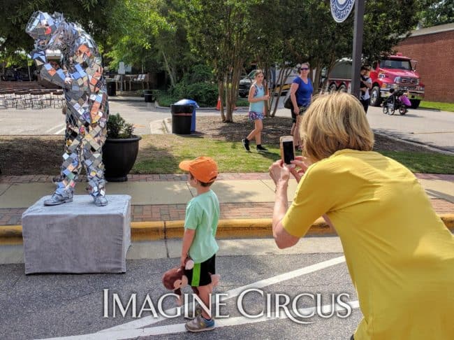 Mirror Man, Living Statue, Street Fair, Apex Peakfest, Imagine Circus, Performer, Ben