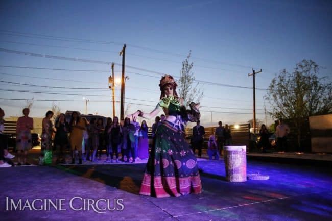 Snake Charmer, Belly Dancer, Imagine Circus, Performer, Tik Tok, Photo by Paul Spring