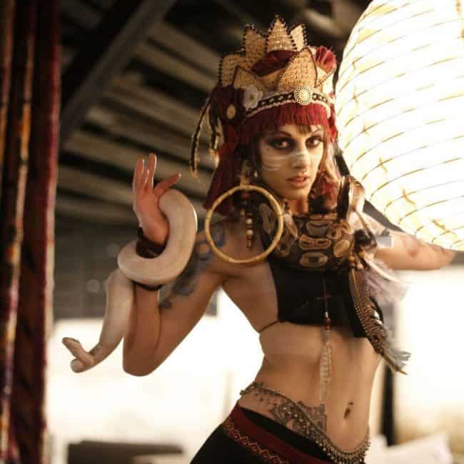 Snake Charmer, Belly Dancer, Imagine Circus, Performer, Tik Tok, Photo by Paul Spring