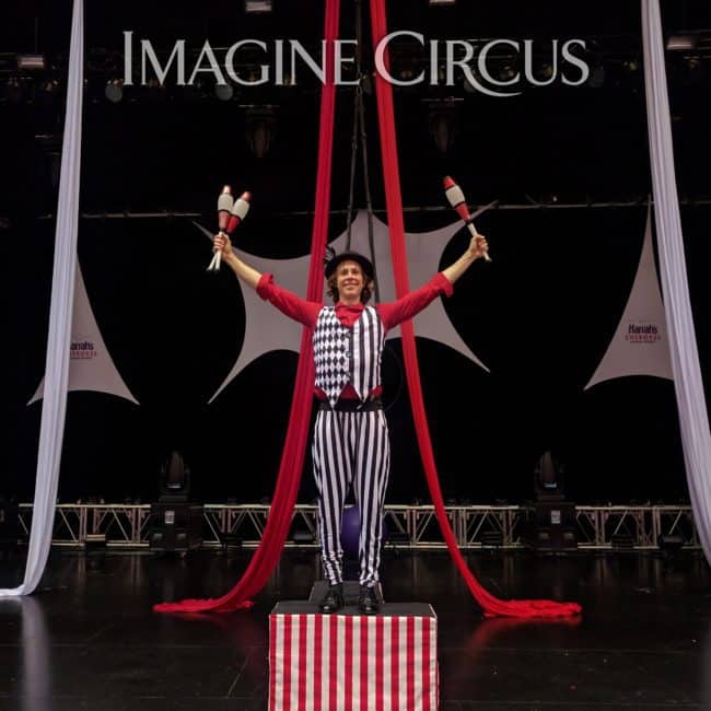 Tain, Juggler, Imagine Circus Performer, Time with Tain Show