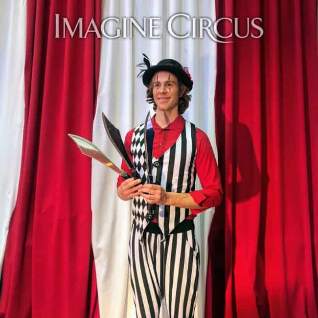 Tain, Juggler, Imagine Circus Performer, Time with Tain Show