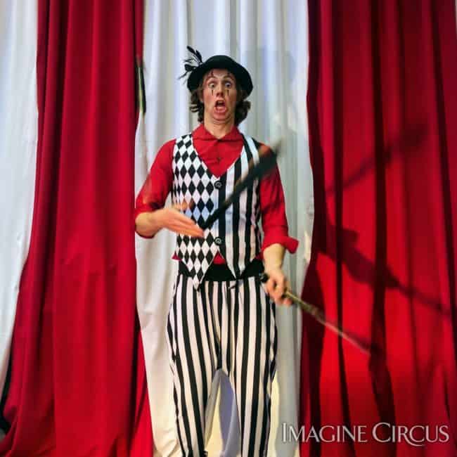 Tain, Juggler, Imagine Circus Performer, Time with Tain Show