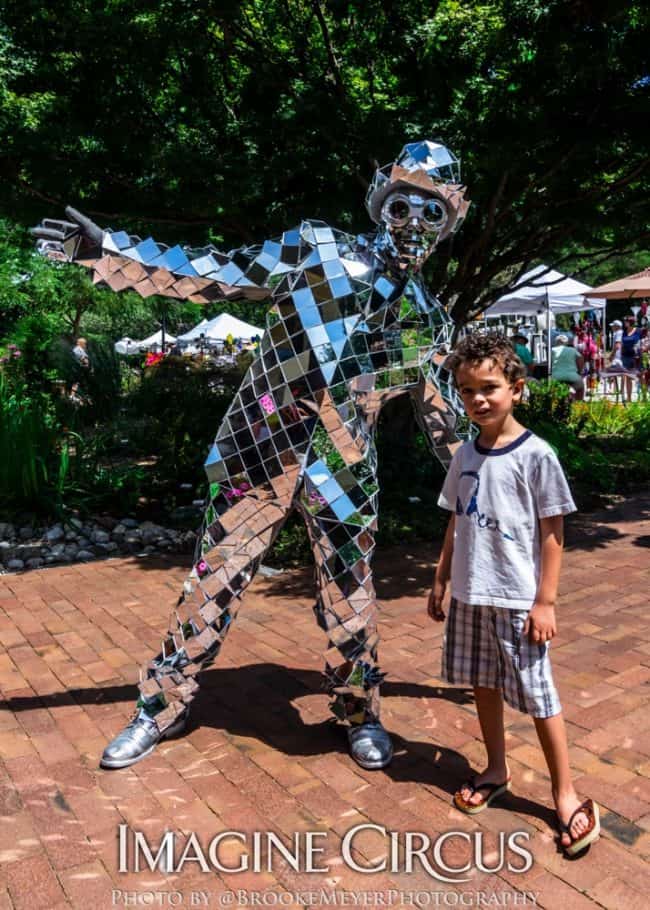 Mirror Man, Living Statue, Cirque Spectacular, Cary, NC, Lazy Daze, Imagine Circus, Photo by Brooke Meyers Photography