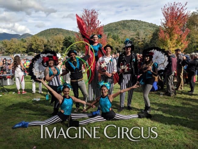 Group Photo, LEAF Festival, Imagine Circus Performers, Black Mountain, NC