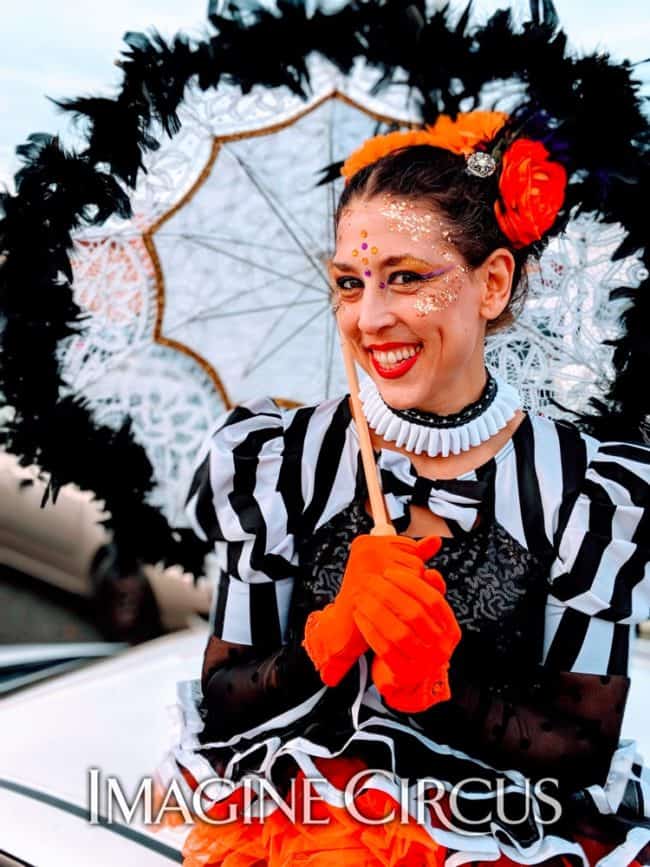 Stilt Walker, Liz Bliss, Halloween Fall Festival, Stuart, Virginia, Imagine Circus