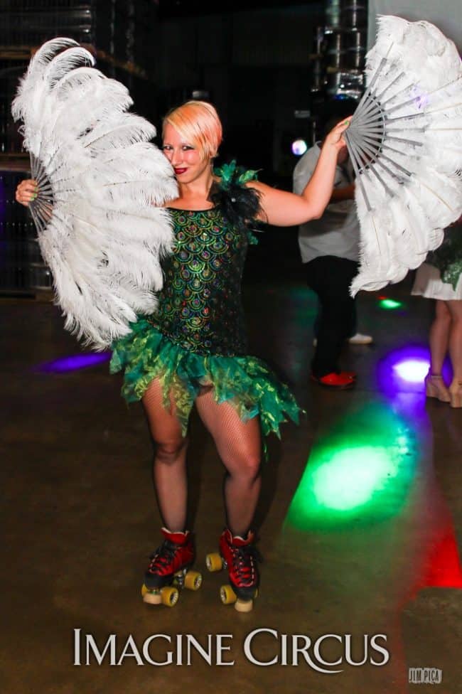 Roller Skate Dancer, Holly, Studio 54, Foothills Brewery, Imagine Circus, Photo by Jim Pica