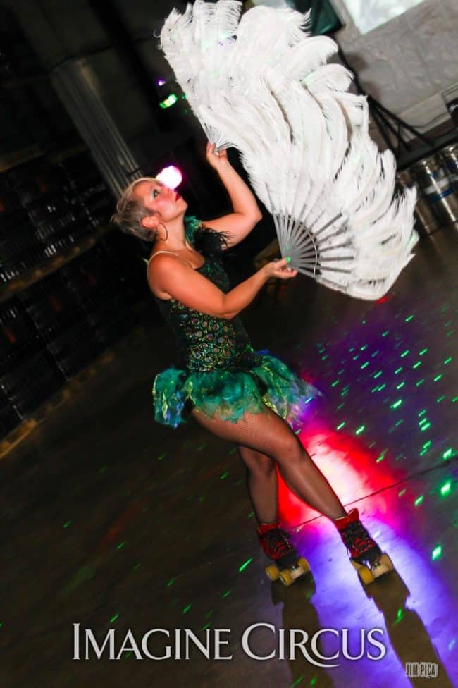 Roller Skate Dancer, Holly, Studio 54, Foothills Brewery, Imagine Circus, Photo by Jim Pica