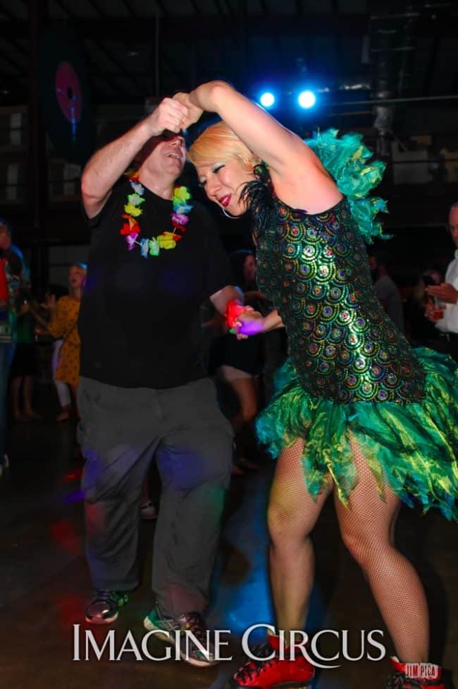 Roller Skate Dancer, Holly, Studio 54, Foothills Brewery, Imagine Circus, Photo by Jim Pica