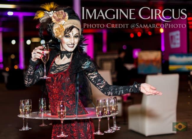 Tik-tok, LED Champagne Skirt, VAE Gala, Imagine Circus, Photo by Gus Samarco