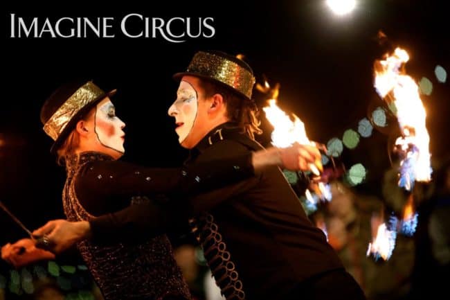 Fire Performers, Fire Dance Duo, Costa and Lauren, NYE Entertainment, Princeton WV, Imagine Circus