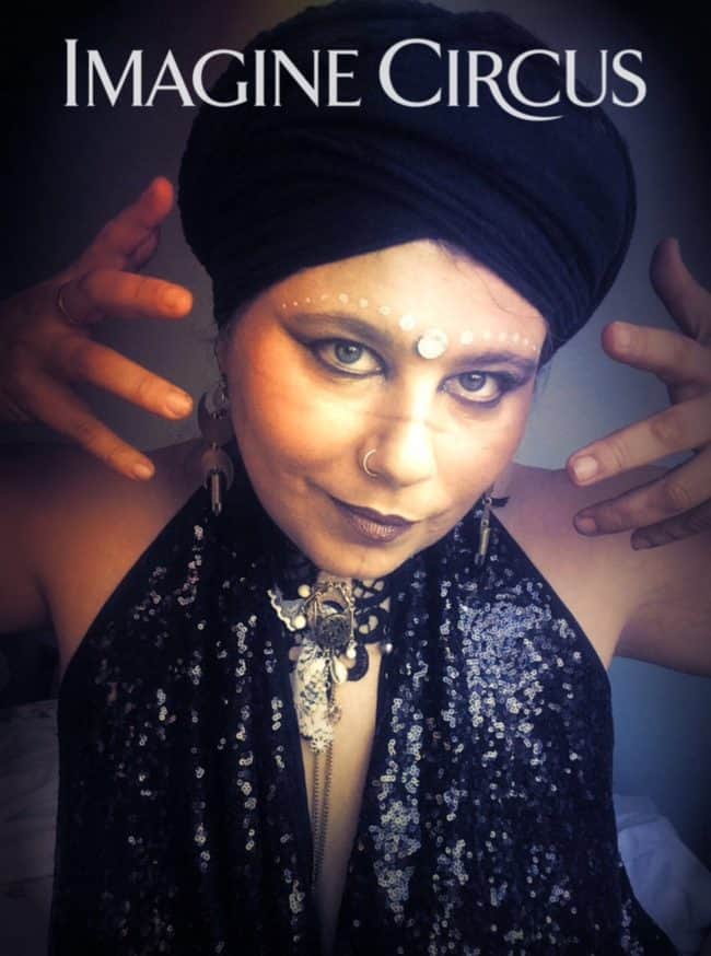 Fortune Teller, Crystal Ball Reader, Madame Z, Black Turban, Imagine Circus