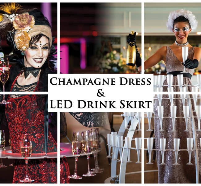 Imagine Circus, Performers, Entertainment, Champagne Skirt