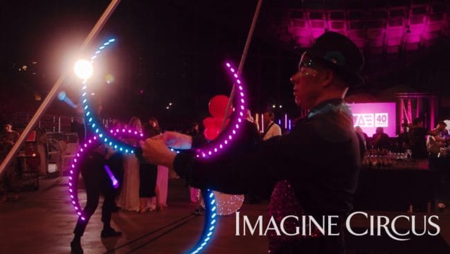 LED Buugeng Flow Artist, Scott, VAE Gala Event, Cirque Entertainment, Imagine Circus