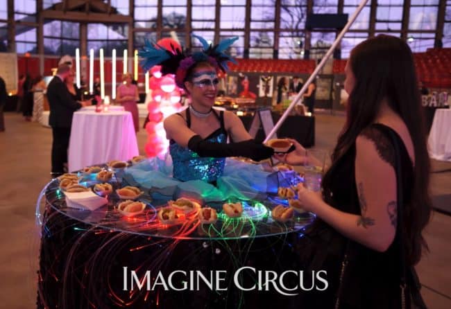 LED Strolling Table, Callie, VAE Gala Event, Cirque Entertainment, Imagine Circus